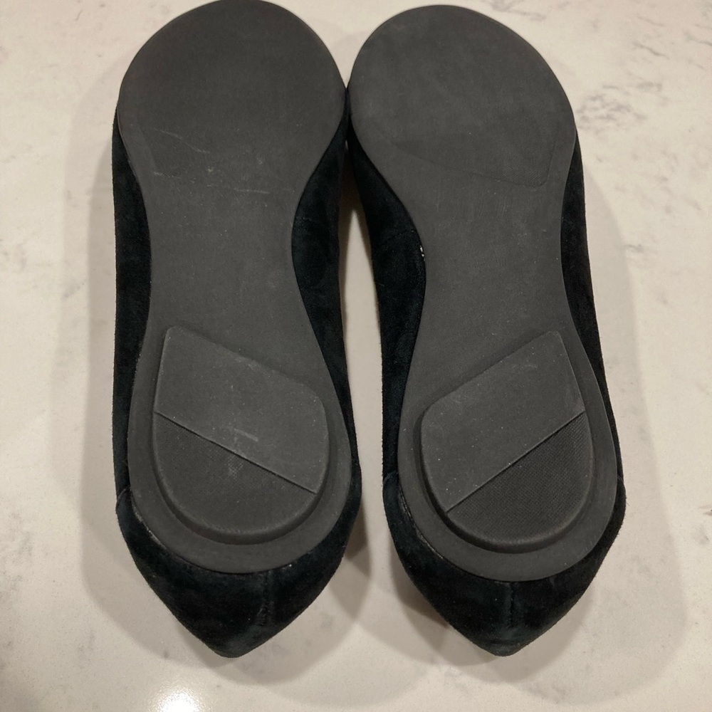 NWT FRENCH SOLE NEW YORK Margot Black Suede Ballet Flats Sz 8M ( incl dust bag) - Picture 6 of 8